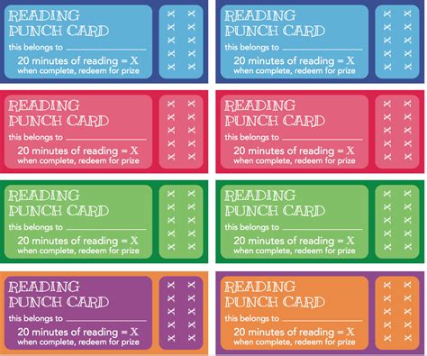 punch cards for therapists